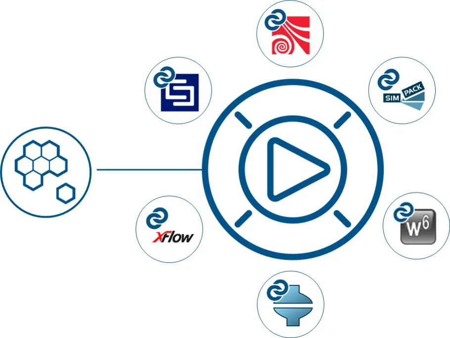The SIMULIA solvers that share one token pool