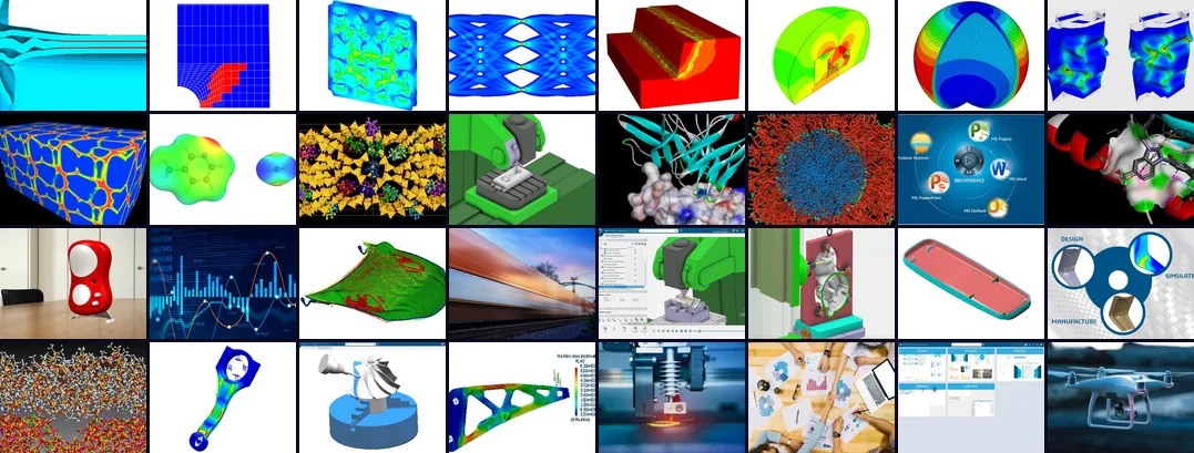Course artwork from across the Dassault Systèmes catalog
